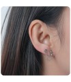 Pretty Anchor Stud Earrings Chain STC-83